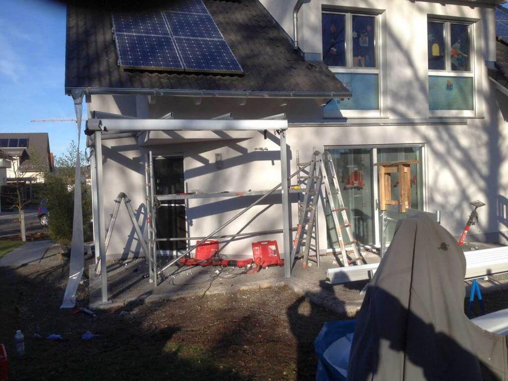 Montagebeginn in Böblingen 2