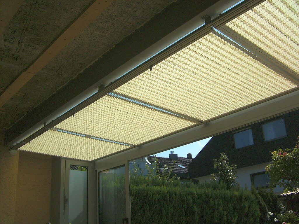 Innenbeschattung am Kaltwintergarten