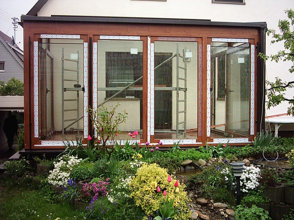 Beim einglasen der Konstruktion