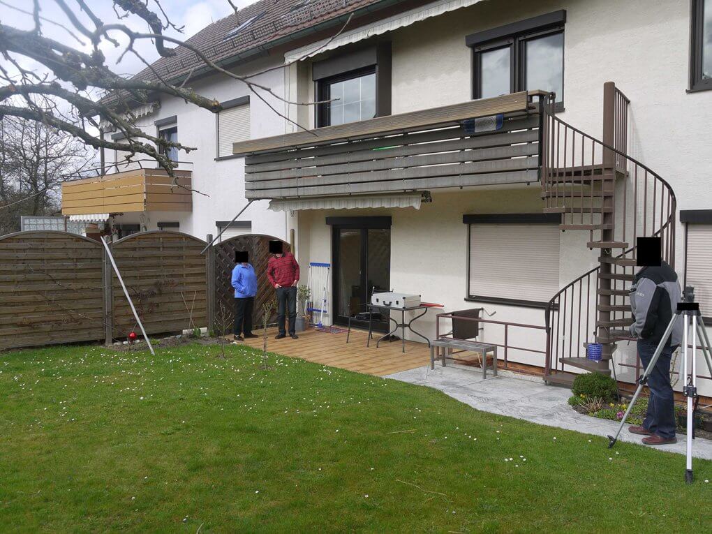 Beim Aufmass in Ludwigsburg