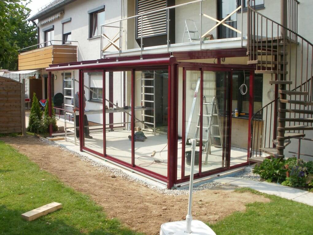 Montage der Seitenelemente