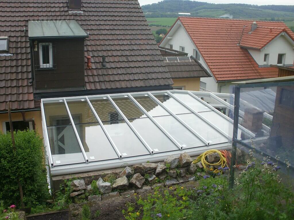 Glasdach Montage in Neuenstadt