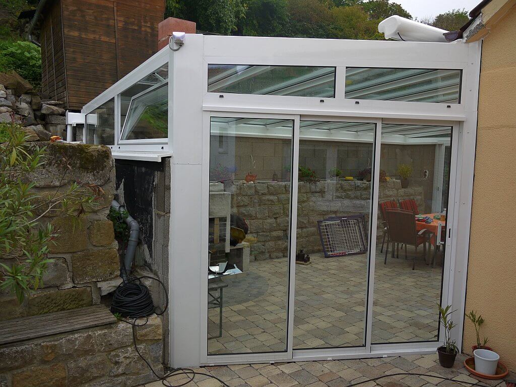 Montage der Schiebeanlage