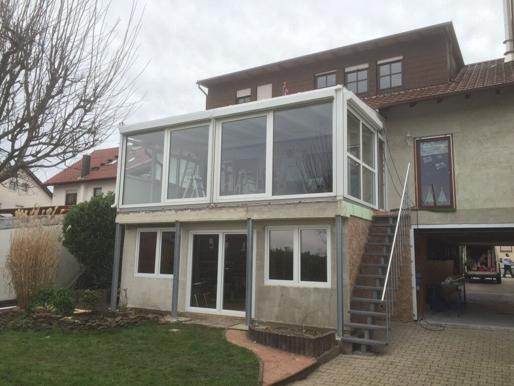 Wintergarten im Rohbau