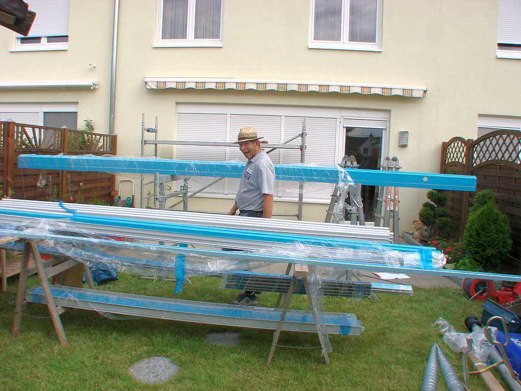 Montagebeginn in Bönnigheim