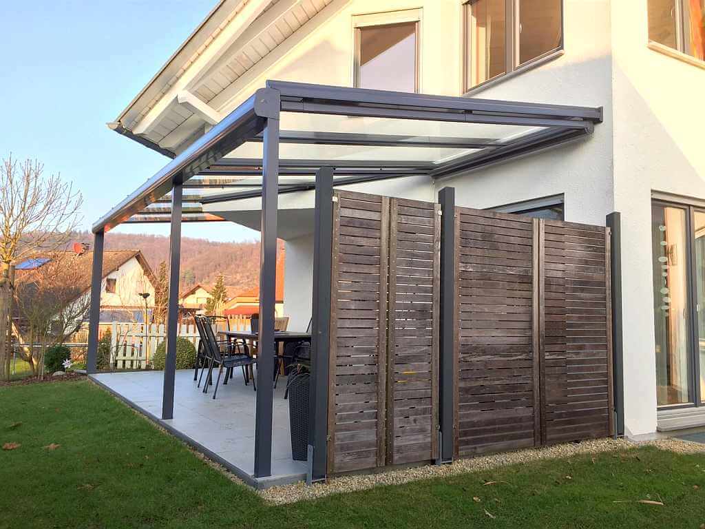 Das Terrassendach in Haßmersheim