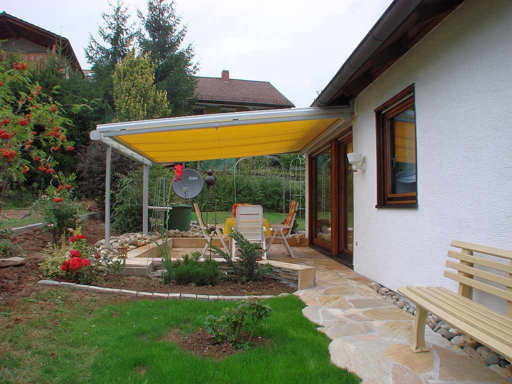 Das Terrassendach mit Beschattung