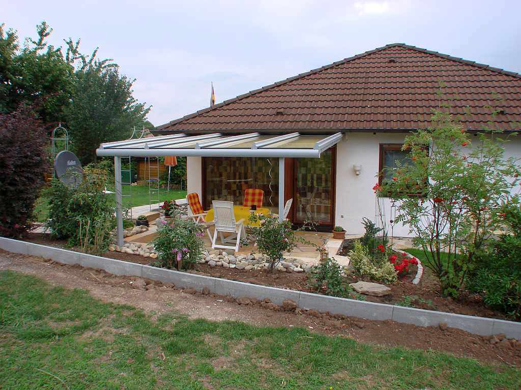 Das Terrassendach in Mühlacker