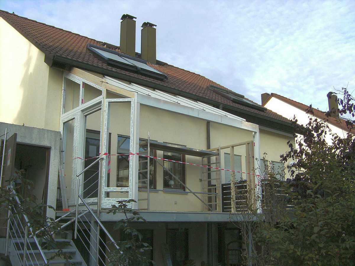 Montagebeginn in Backnang