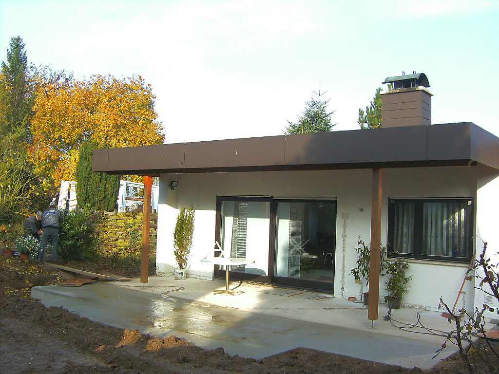 Bodenplatte für den Wintergarten