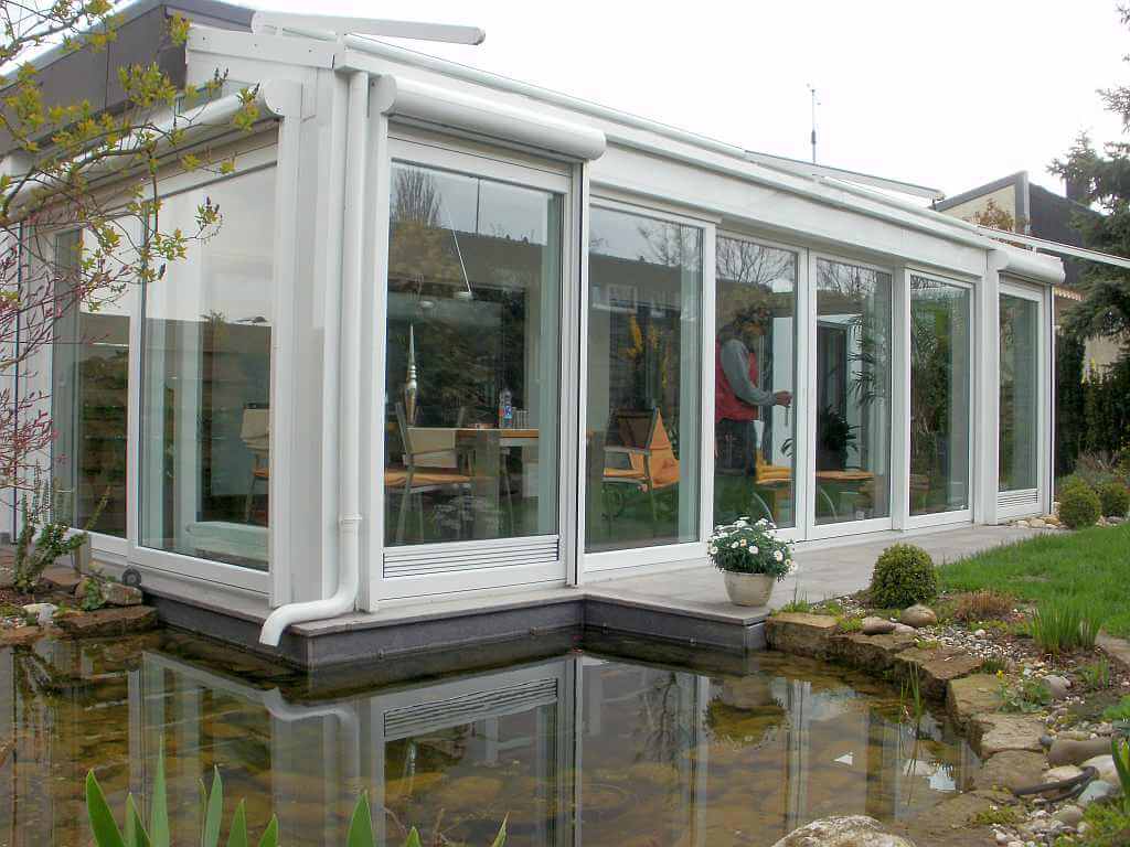 Wintergarten am Teich