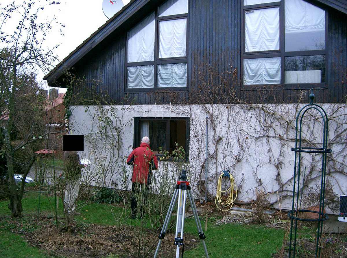 Beim Aufmass in Weinsberg