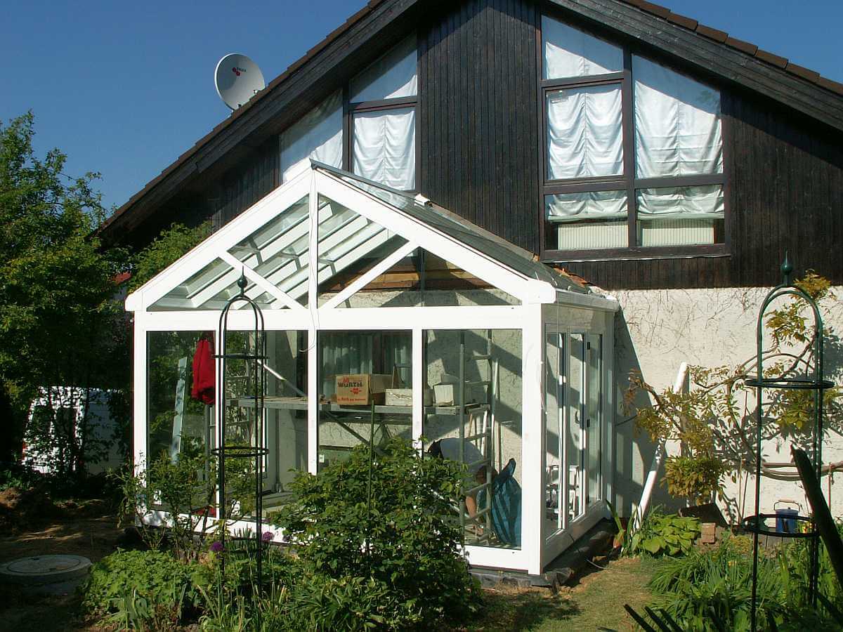 Montage am Wintergarten
