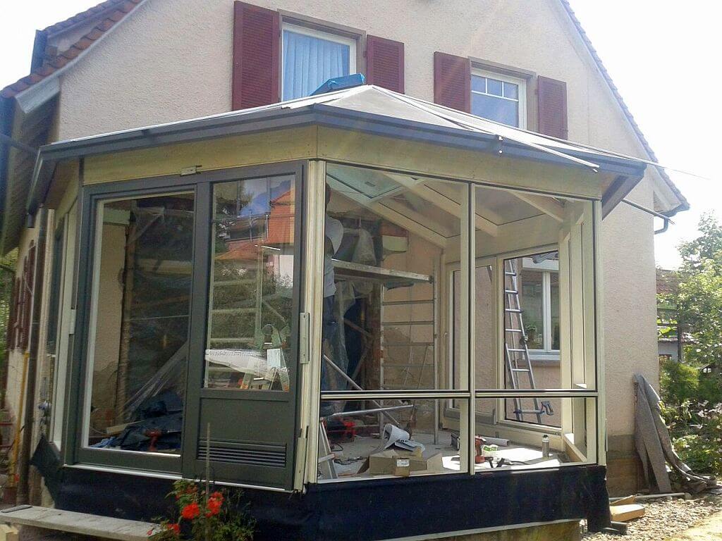 Montage Wintergarten in Ulm Montage Wintergarten in Ulm