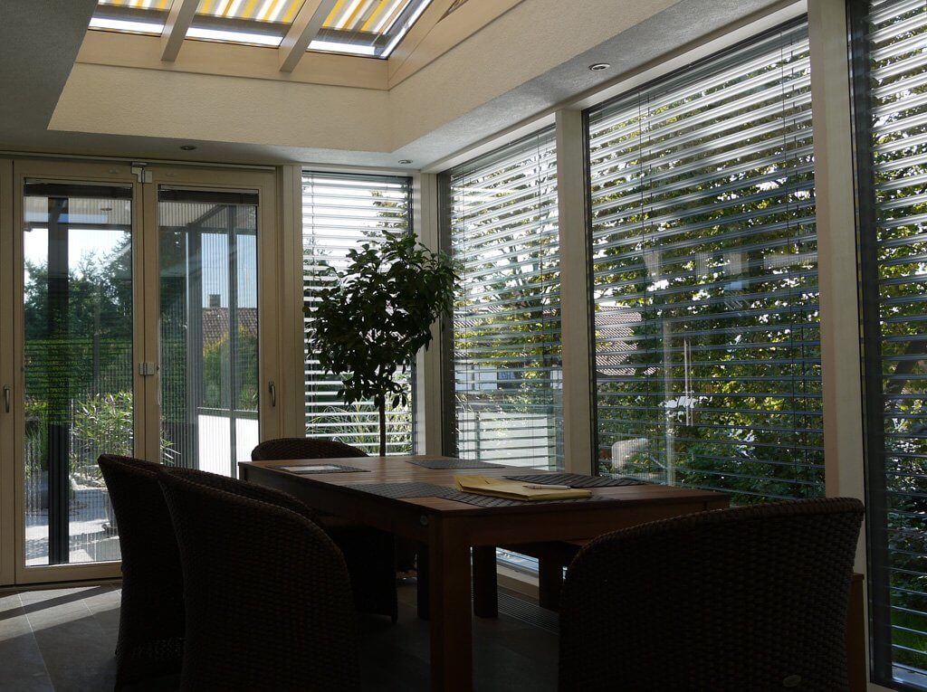 Innenansicht Flachdachwintergarten Pforzheim