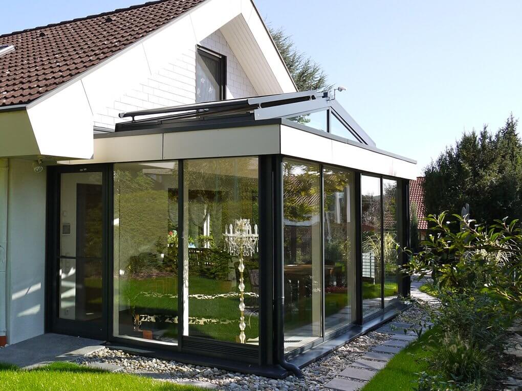 Der Flachdachwintergarten in Pforzheim