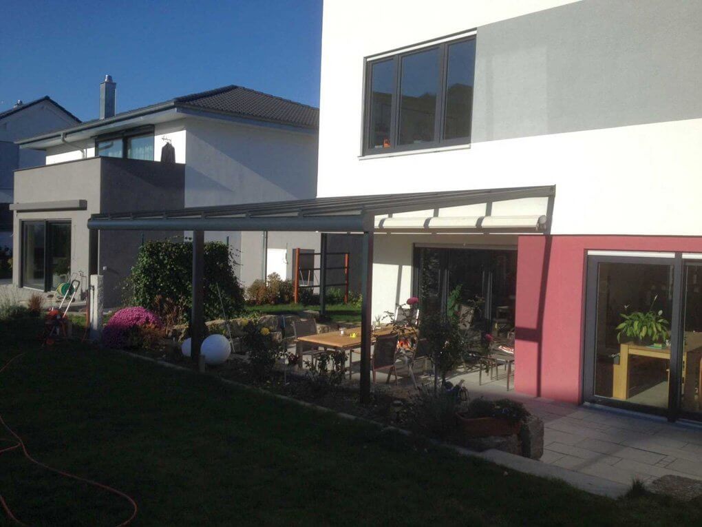 Montage des Glasdaches