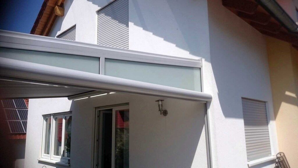 Montage der Seitenverglasung