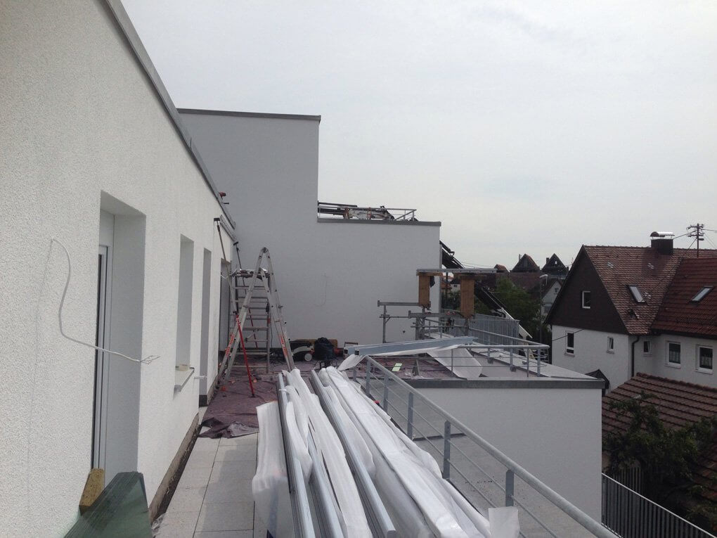 Montage der Konstruktion