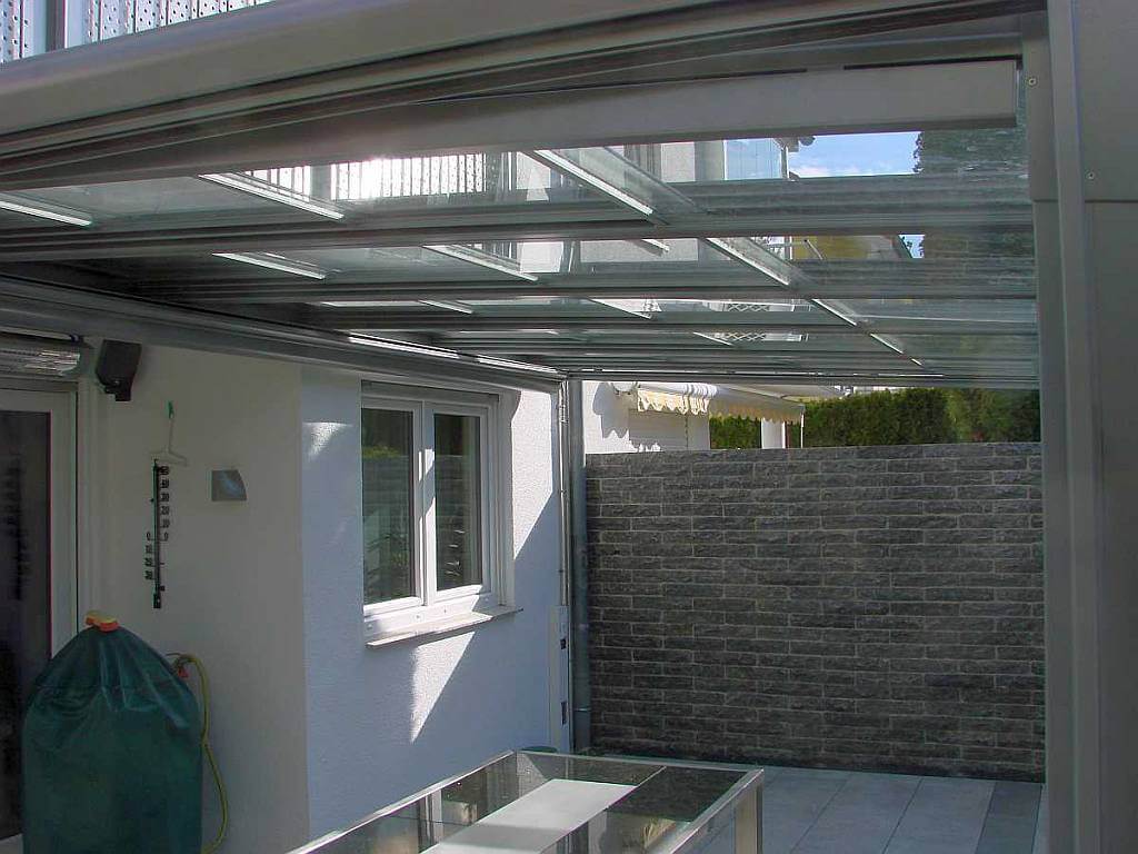 Innenansicht Glasschiebedach