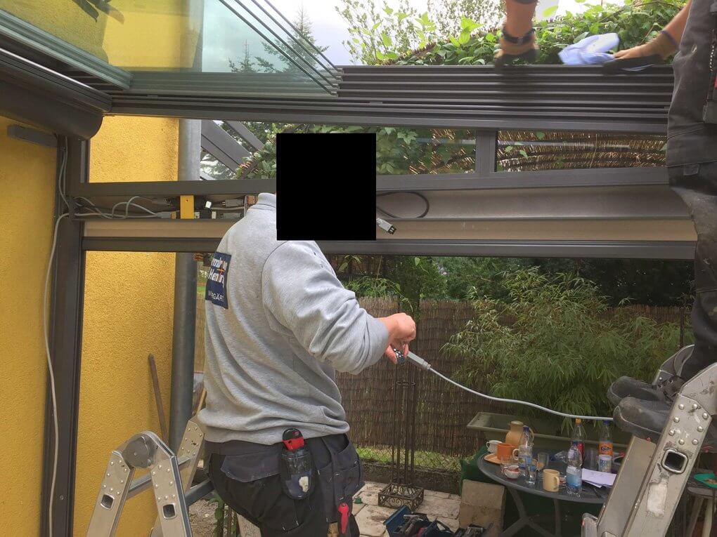 Elektroarbeiten am Schiebedach
