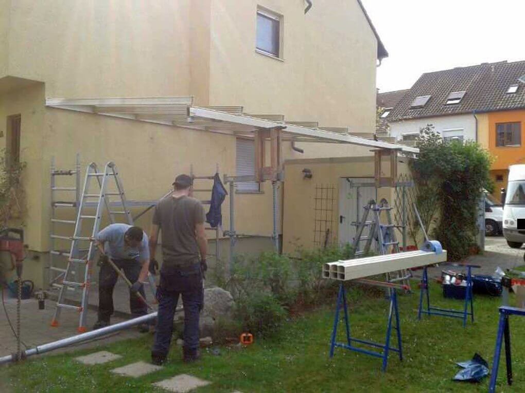 Montage Pergolaschiebedach in Karlsruhe