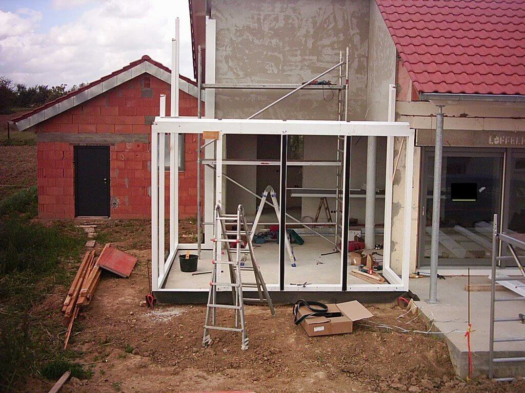 Montage der Konstruktion in Bad Rappenau