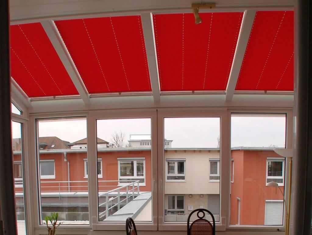 Der Wintergarten in Ditzingen mit Innenbeschattung