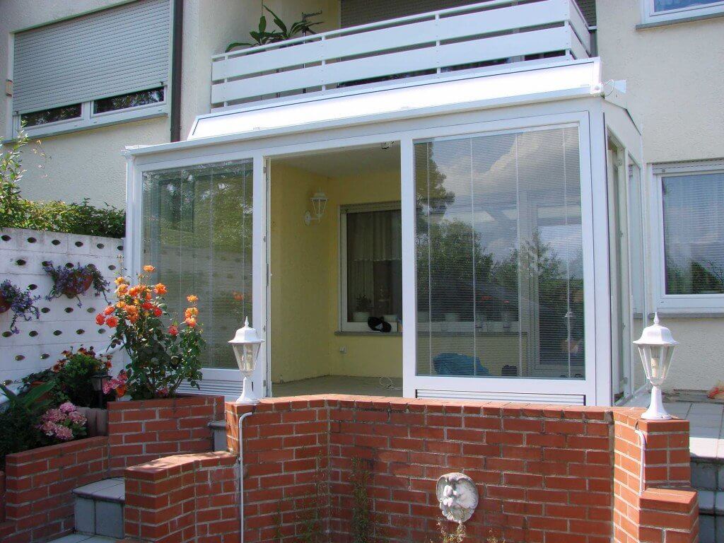 Bei der Abnahme vom Wintergarten