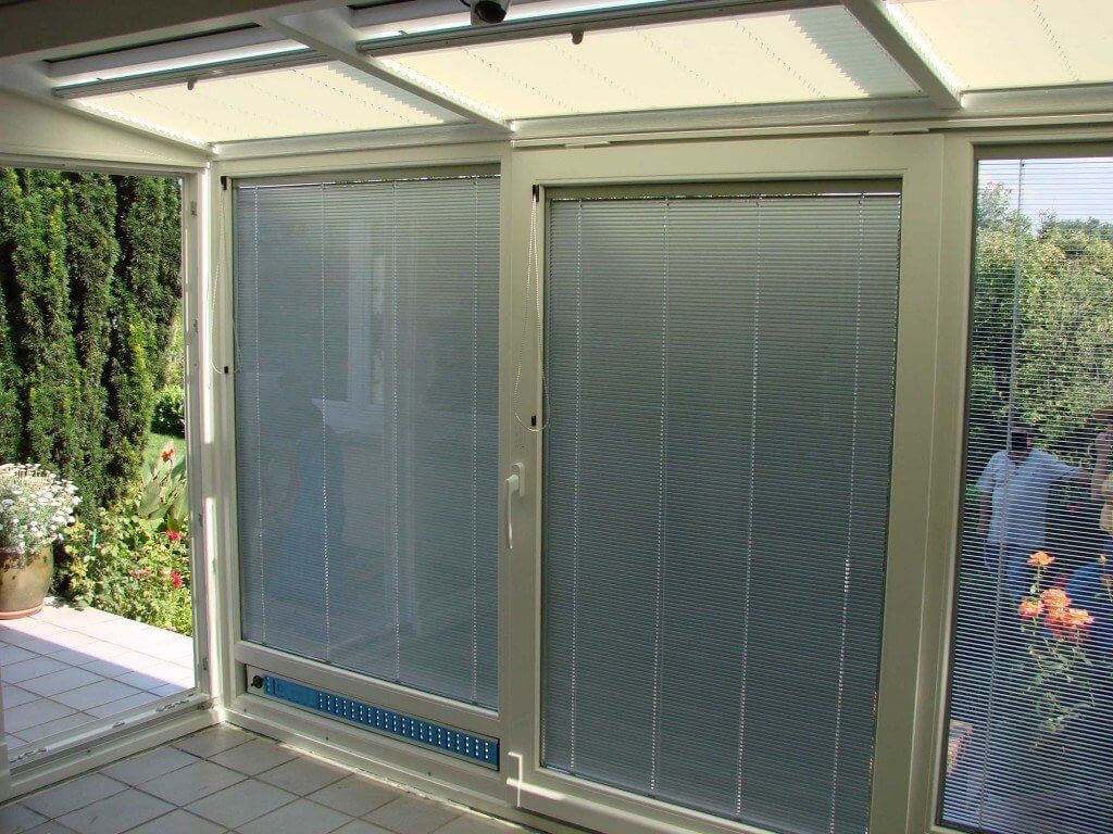 Isollette im Wintergarten geschlossen