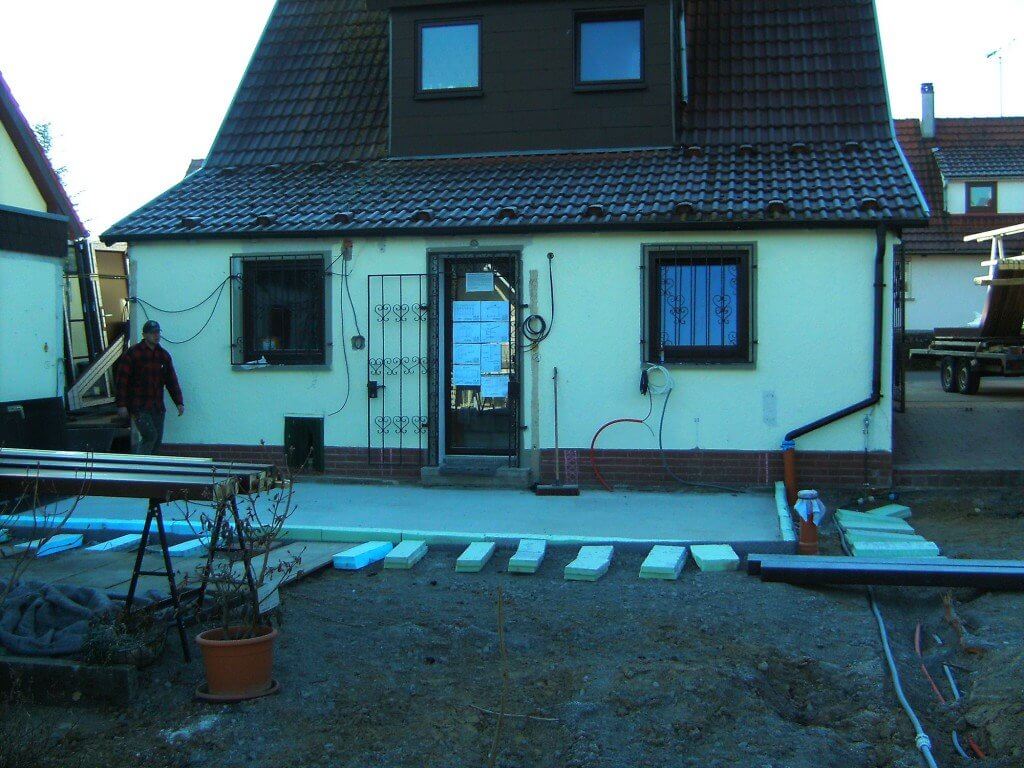 Montagebeginn in Haßmersheim