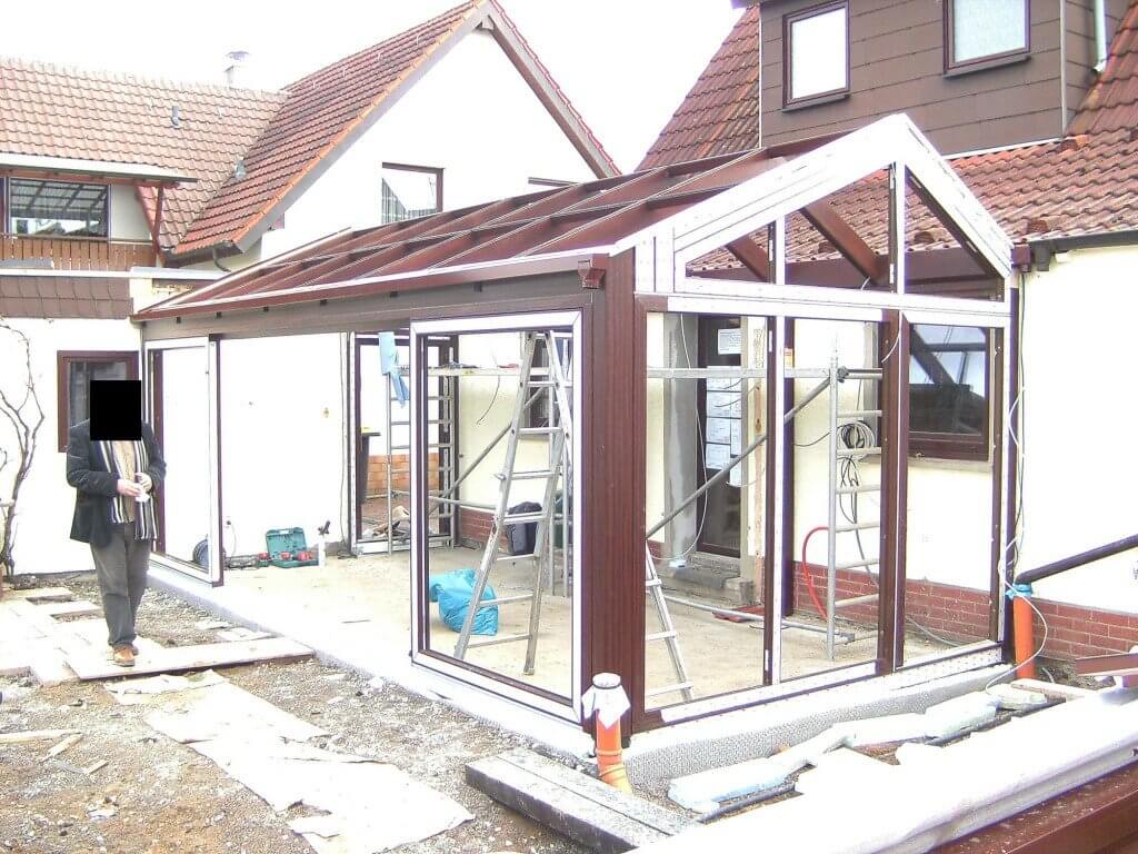 Montage der Konstruktion