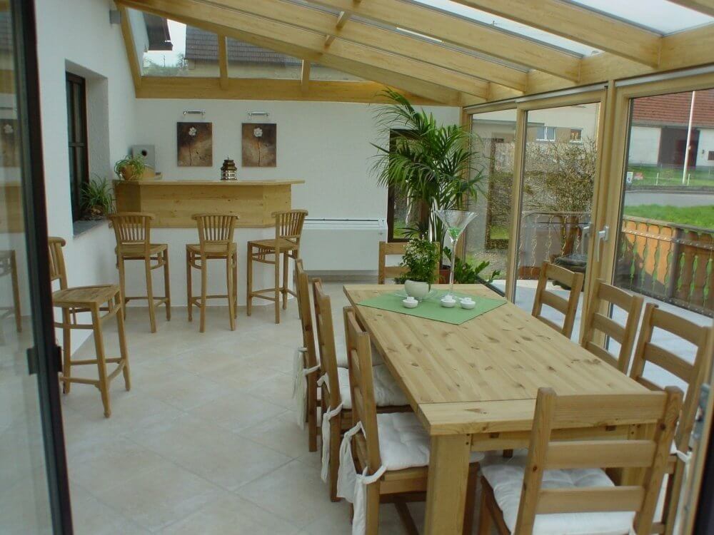 Innenansicht vom Wintergarten