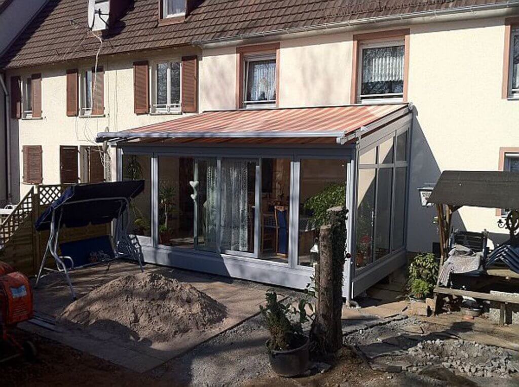Wintergarten mit Beschattung