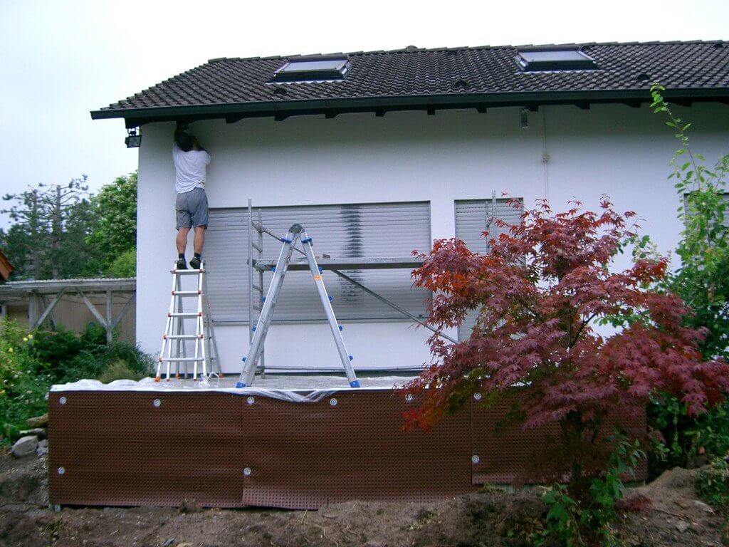 Montagebeginn in Ilsfeld