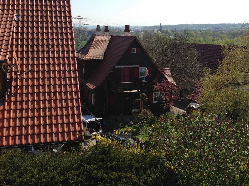 Beim Aufmass in Kornwestheim