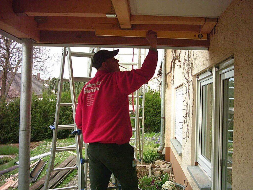 Bei der Balkonvergrößerung