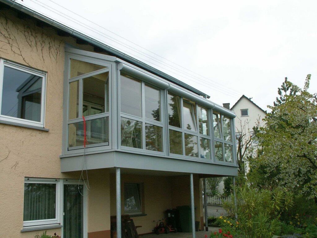 Wintergarten im Rohbau