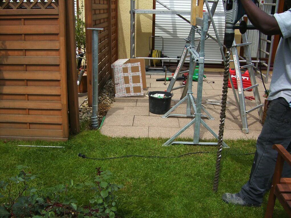 Eindrehfundament angedreht