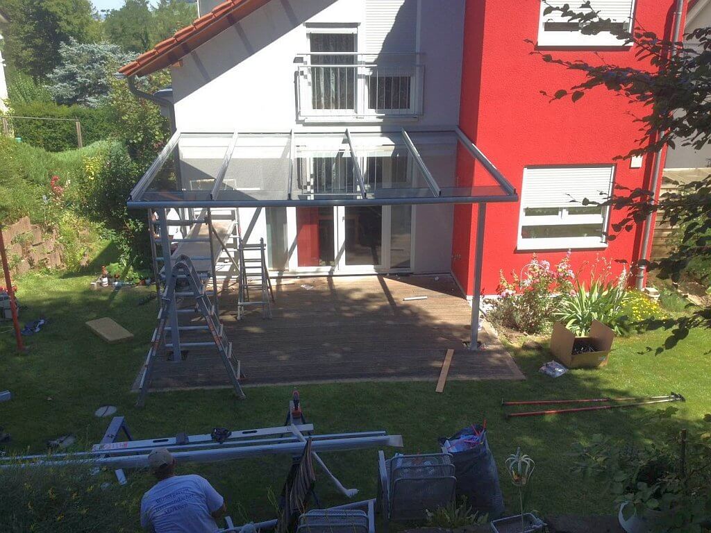 Montage der Konstruktion