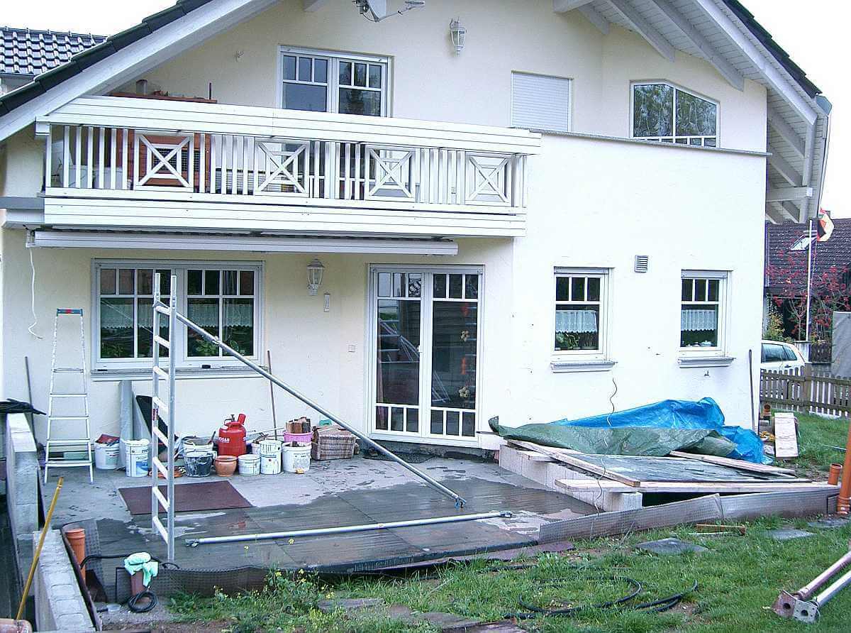 Montagebeginn in Ellhofen