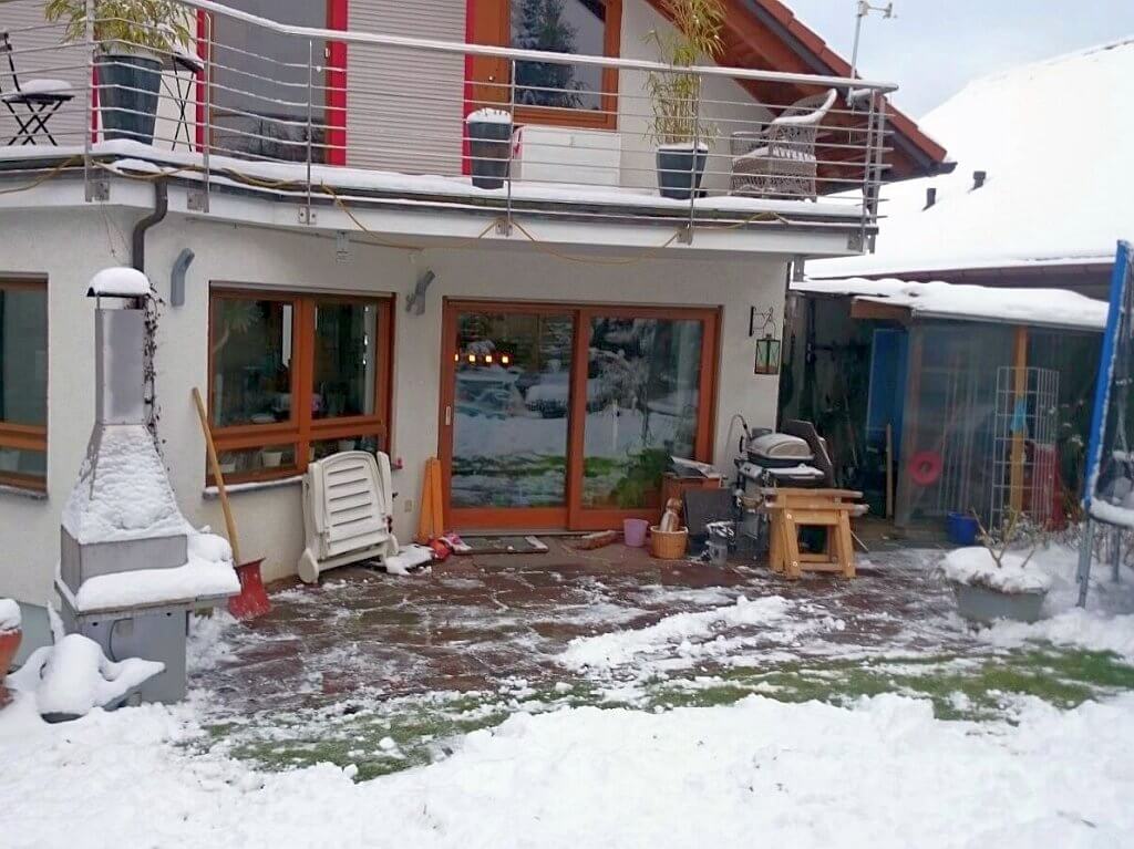 Vor Montagebeginn in Feuerbach