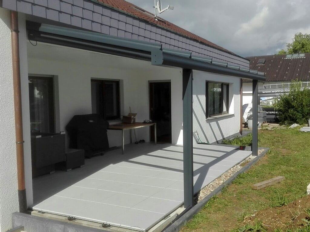 Das Terrassendach in Freudental