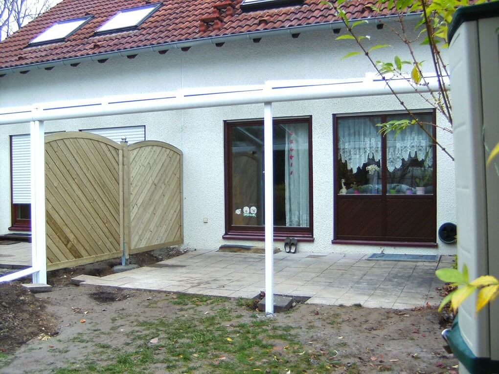 Montage des Glasdaches