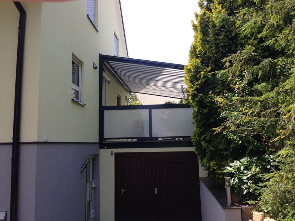 Terrassendach mit Seitenverglasung