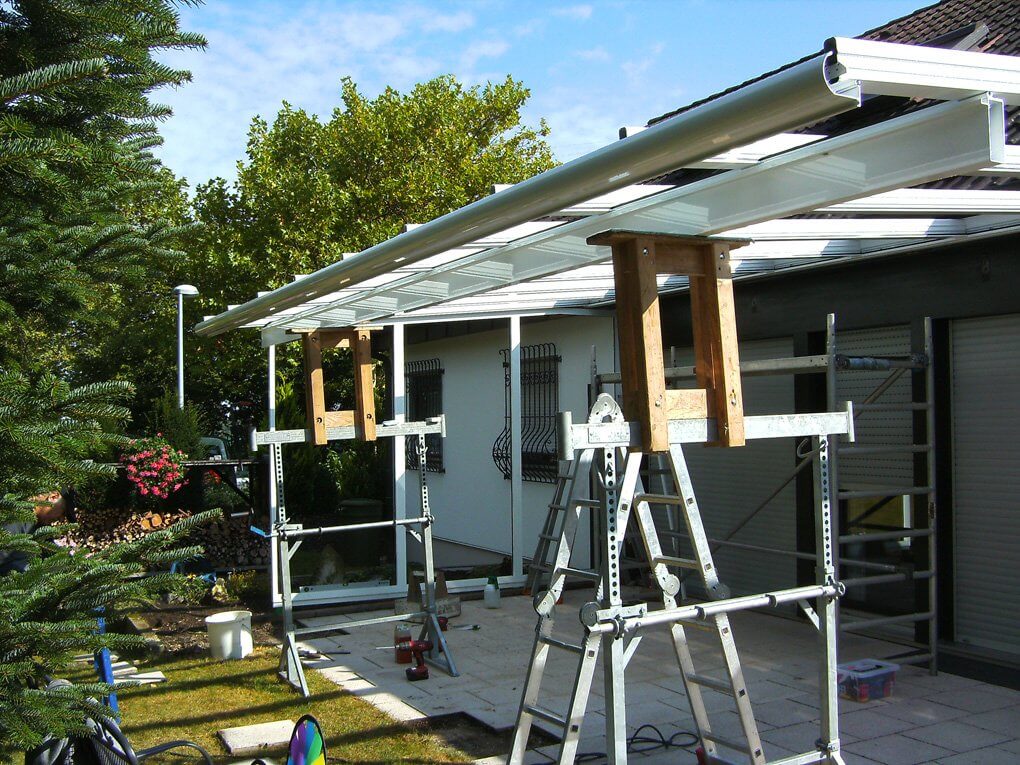 Montage der Konstruktion