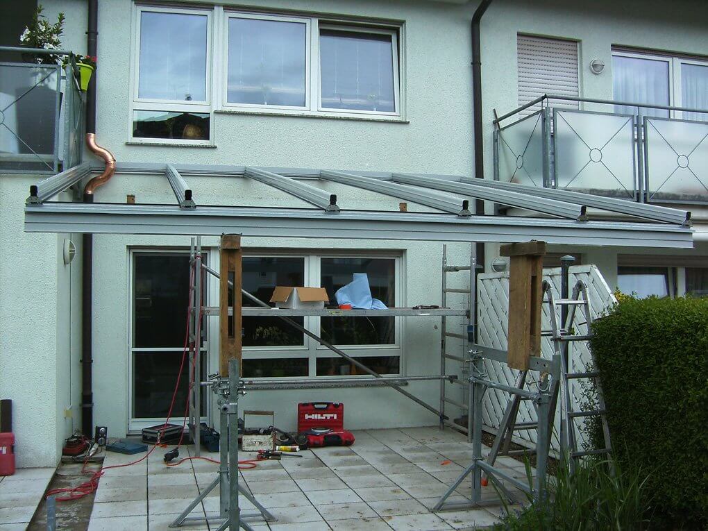 Montage der Konstruktion