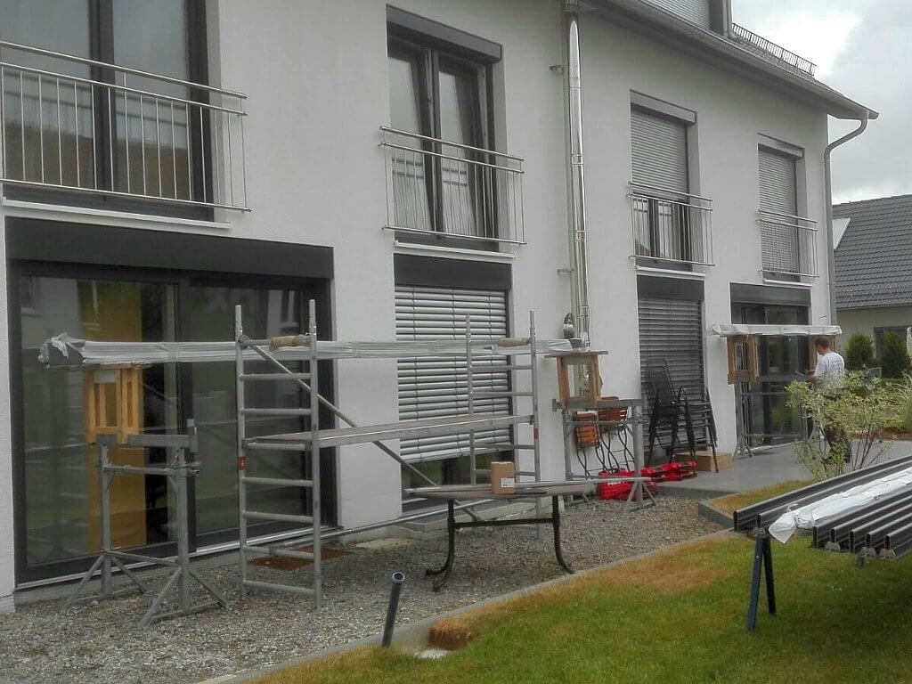 Montagebeginn in Korntal