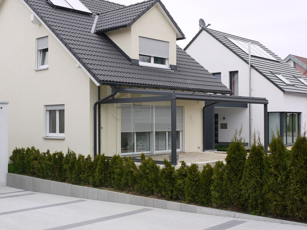 Das Terrassendach in Kornwestheim