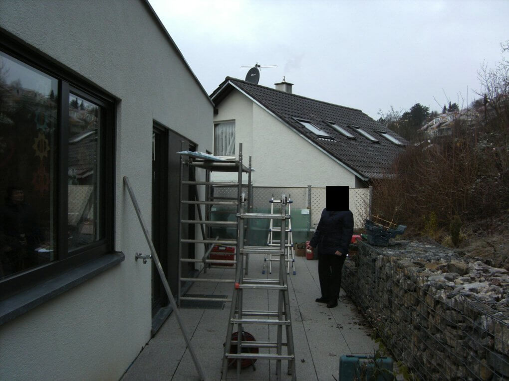 Montagebeginn in Leonberg